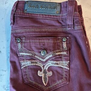 Rock Revival Women's Burgundy Jeans